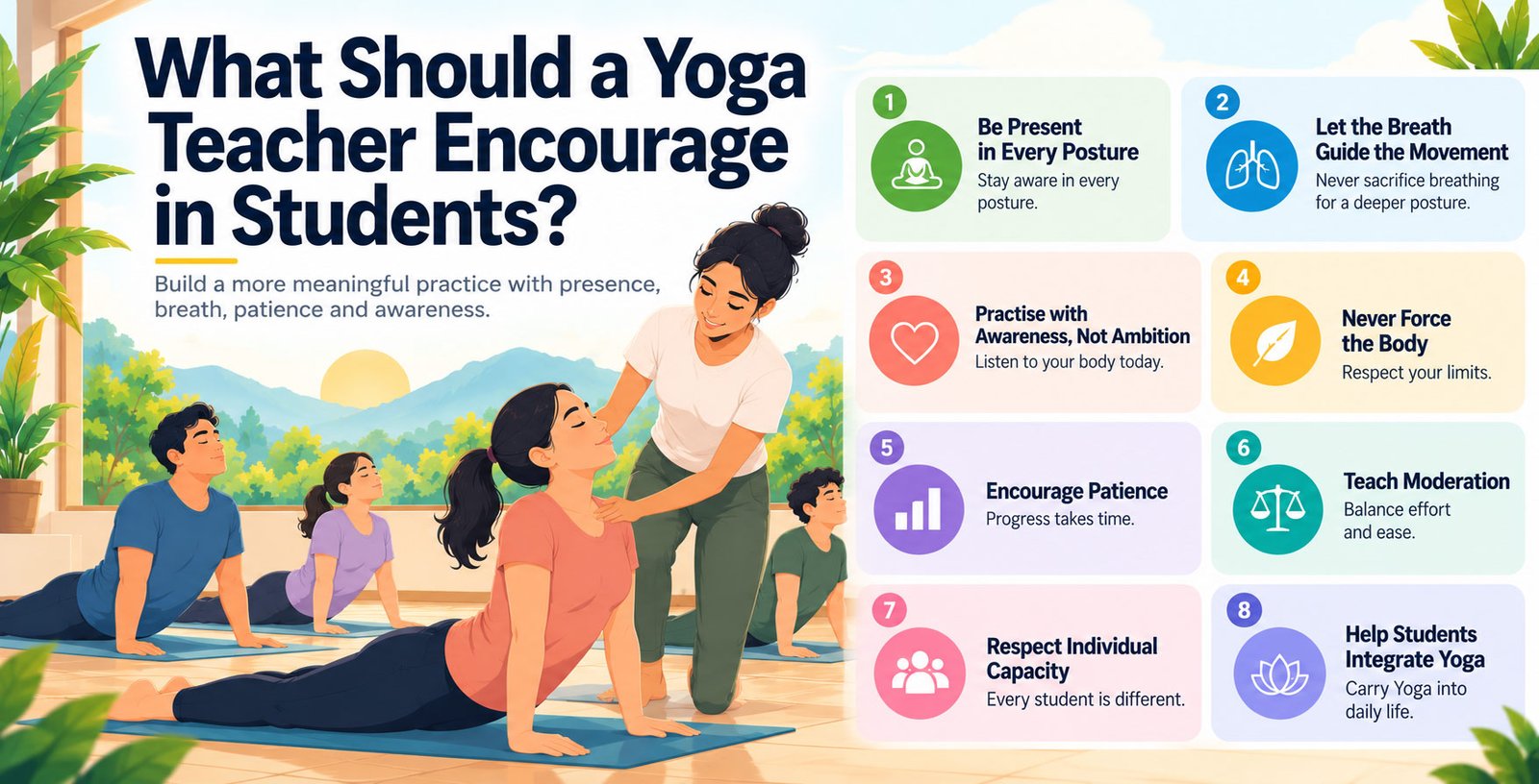 Beyond the Posture: 8 Principles Every Yoga Teacher Should Encourage