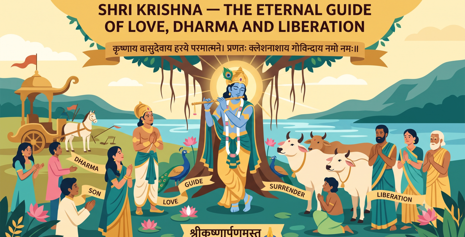 Shri Krishna – The Eternal Guide of Love, Dharma and Liberation