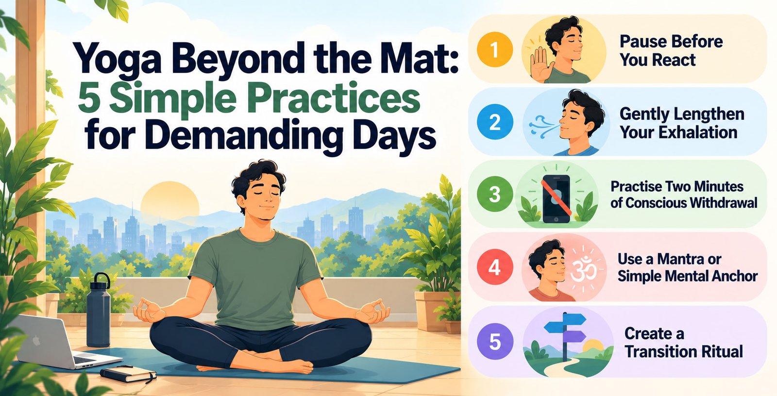 Yoga Beyond the Mat: 5 Simple Practices for Demanding Days